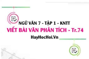 Soạn bài Viết bài văn phân tích đặc điểm nhân vật trang 74 Ngữ văn lớp 7 Kết nối tri thức tập 1